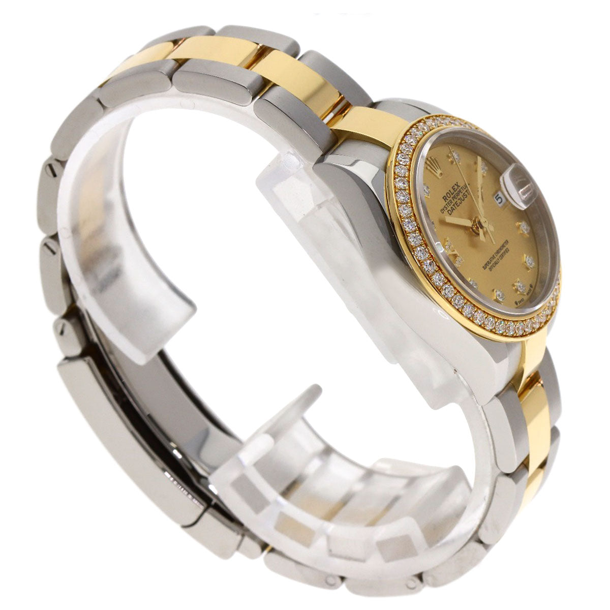 ROLEX ロレックス 279383RBR デイトジャスト スター IX ベゼル ダイヤモンド 腕時計 SS レディース 中古