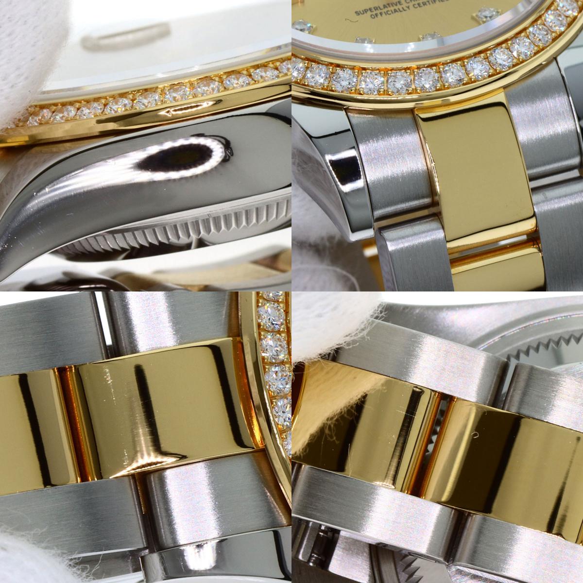 ROLEX ロレックス 279383RBR デイトジャスト スター IX ベゼル ダイヤモンド 腕時計 SS レディース 中古