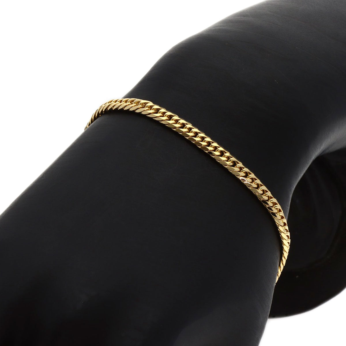 SELECT JEWELRY セレクトジュエリー 喜平 キヘイ 6面W ブレスレット K18YG メンズ 中古