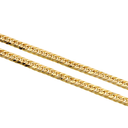 SELECT JEWELRY セレクトジュエリー 喜平 キヘイ 6面W ネックレス K18YG メンズ 中古
