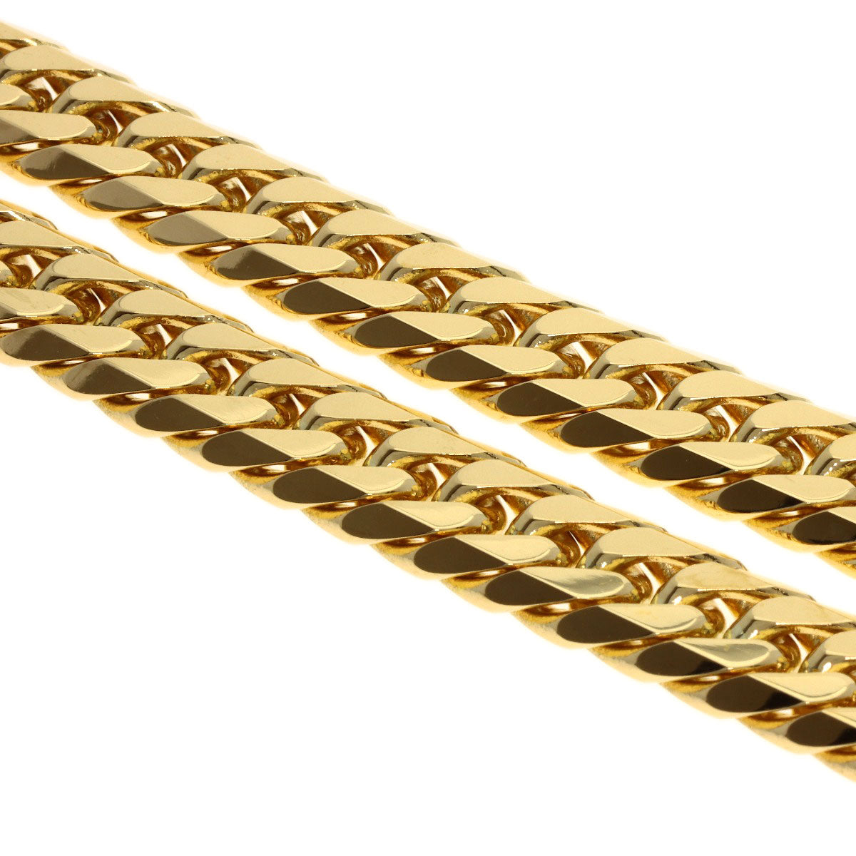 SELECT JEWELRY セレクトジュエリー 喜平 キヘイ 6面W ネックレス K18YG メンズ 中古