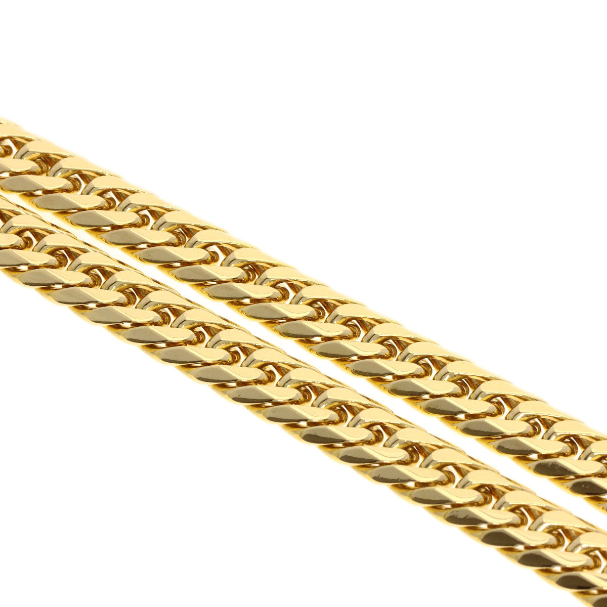 SELECT JEWELRY セレクトジュエリー 喜平 キヘイ 6面W ネックレス K18YG メンズ 中古