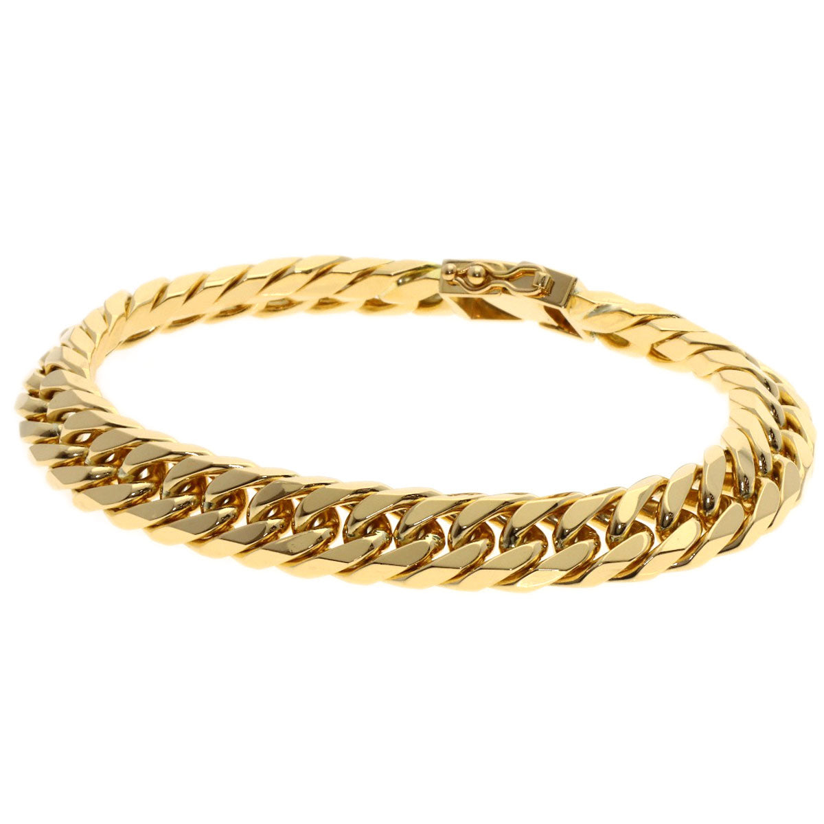 SELECT JEWELRY セレクトジュエリー 喜平 キヘイ 6面W ブレスレット K18YG メンズ 中古