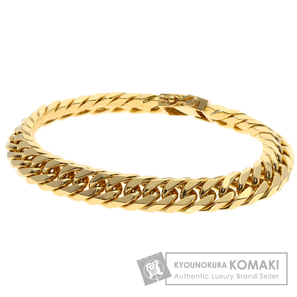 SELECT JEWELRY セレクトジュエリー 喜平 キヘイ 6面W ブレスレット K18YG メンズ 中古