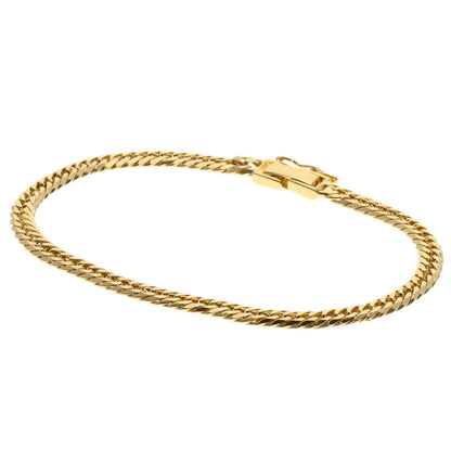 SELECT JEWELRY セレクトジュエリー 喜平 キヘイ 6面W ブレスレット K18YG レディース 中古