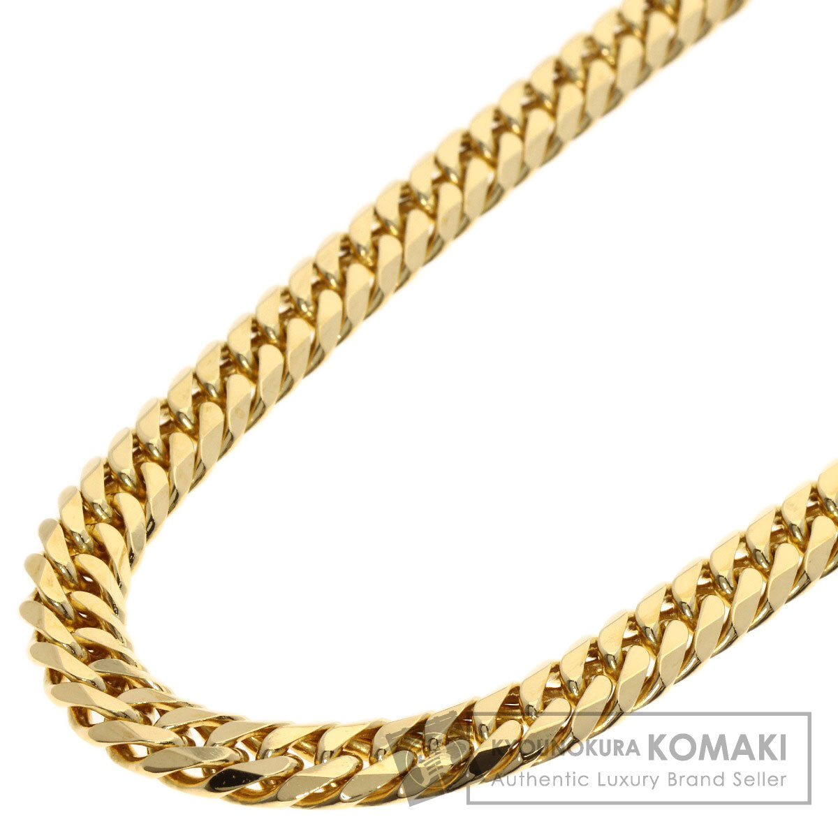 SELECT JEWELRY セレクトジュエリー 喜平 キヘイ 6面W ネックレス K18YG メンズ 中古
