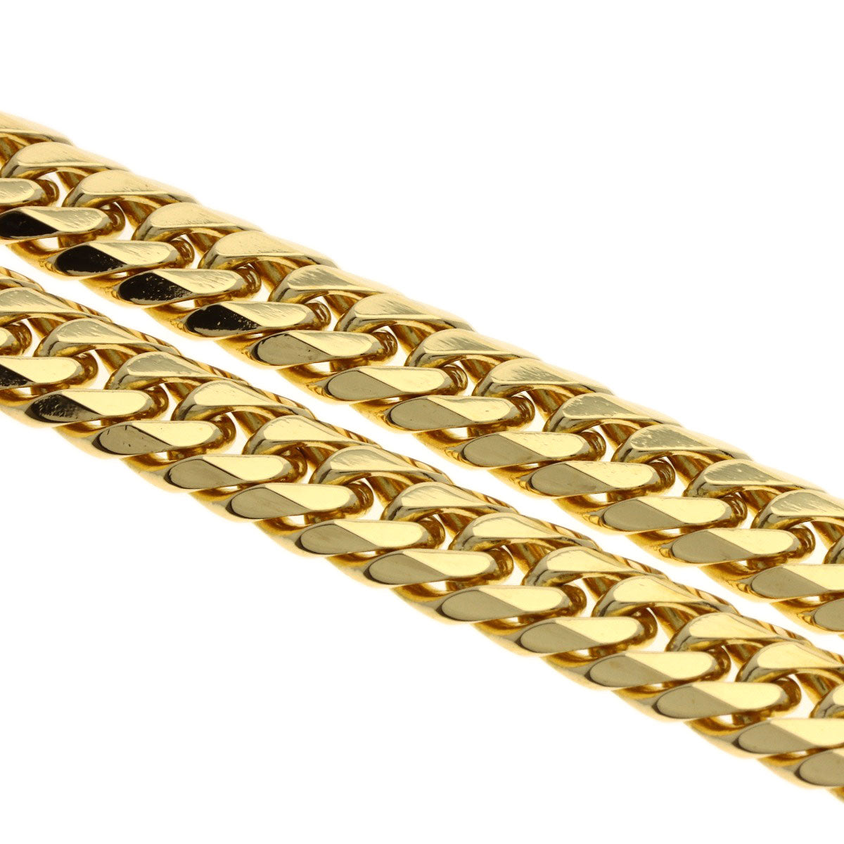 SELECT JEWELRY セレクトジュエリー 喜平 キヘイ 6面W ネックレス K18YG メンズ 中古