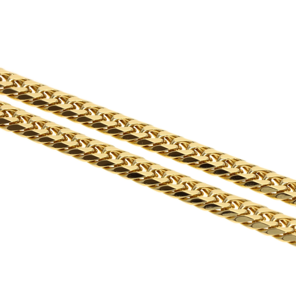 SELECT JEWELRY セレクトジュエリー 喜平 キヘイ 6面W ネックレス K18YG メンズ 中古