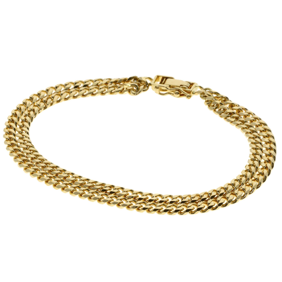 SELECT JEWELRY セレクトジュエリー 喜平 キヘイ 2連8面 ブレスレット K18YG メンズ 中古