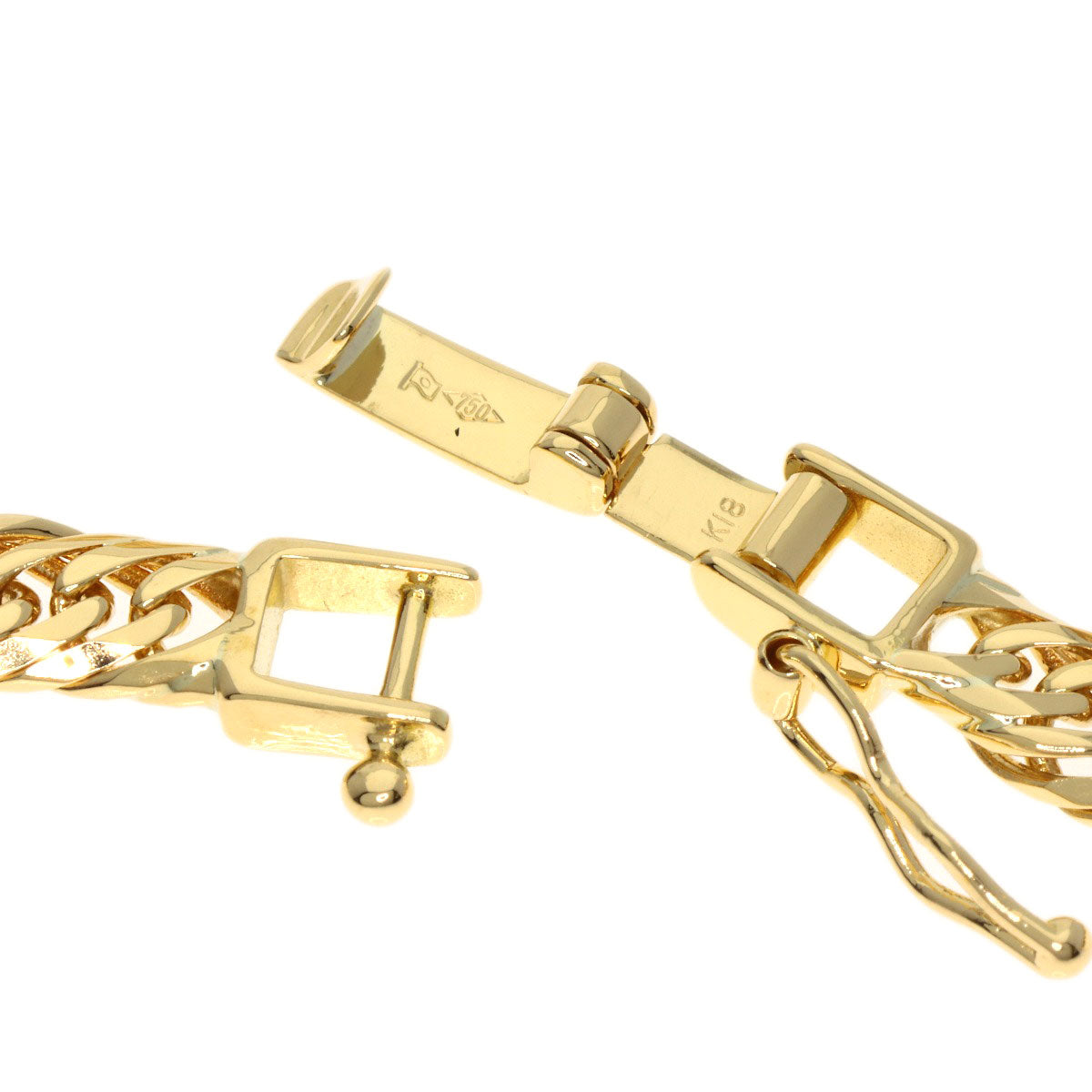 SELECT JEWELRY セレクトジュエリー 喜平 キヘイ 8面W ネックレス K18YG レディース 中古