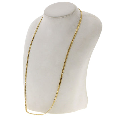 SELECT JEWELRY セレクトジュエリー 喜平 キヘイ W6面 ネックレス K18YG レディース 中古