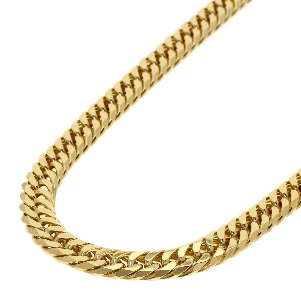 SELECT JEWELRY セレクトジュエリー 喜平 キヘイ 6面 ダブル ネックレス K18YG メンズ 中古