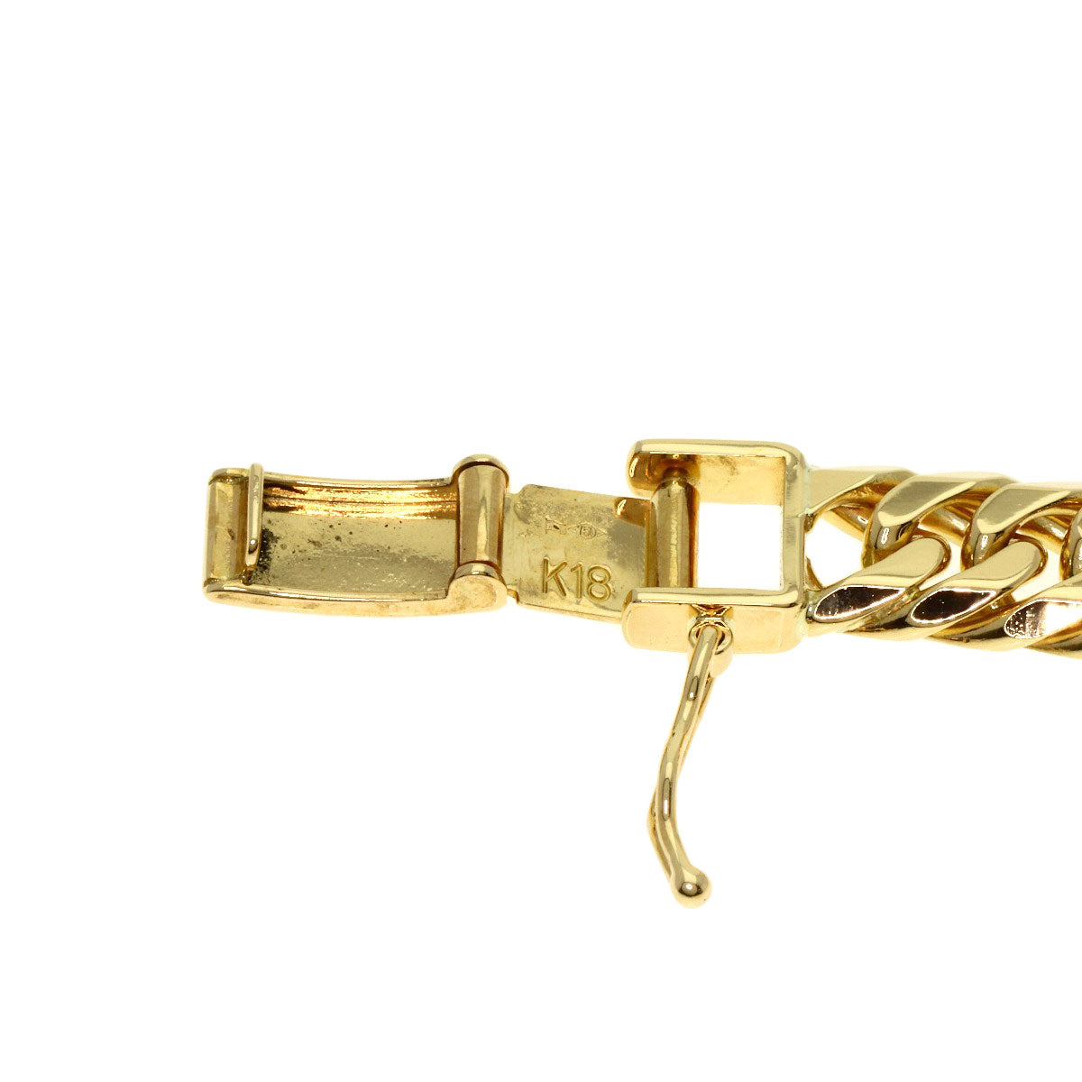 SELECT JEWELRY セレクトジュエリー 喜平 キヘイ 6面 ダブル ネックレス K18YG メンズ 中古