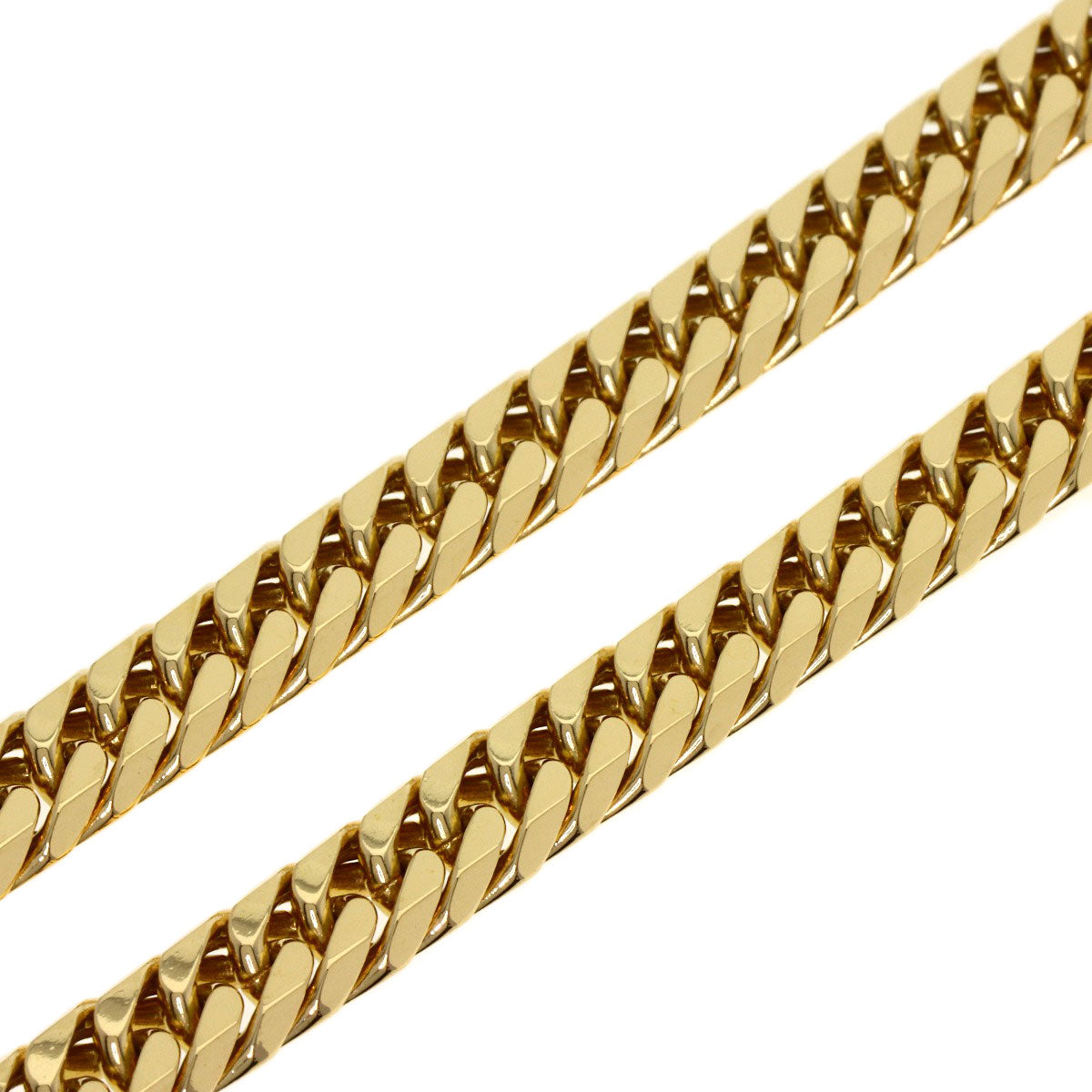 SELECT JEWELRY セレクトジュエリー 喜平 キヘイ 6面 ダブル ネックレス K18YG メンズ 中古