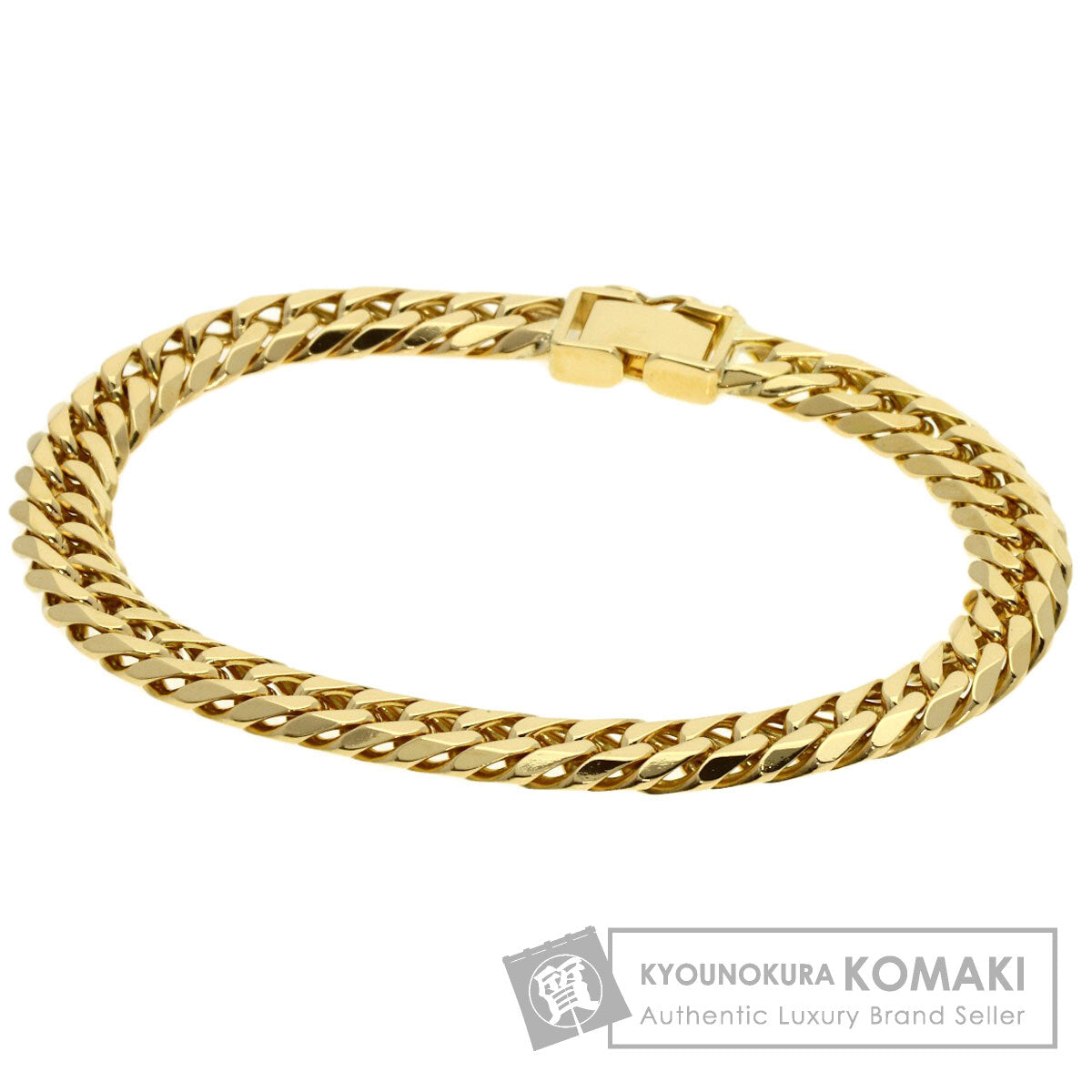 SELECT JEWELRY セレクトジュエリー 喜平 キヘイ 6面 ダブル ブレスレット K18YG メンズ 中古