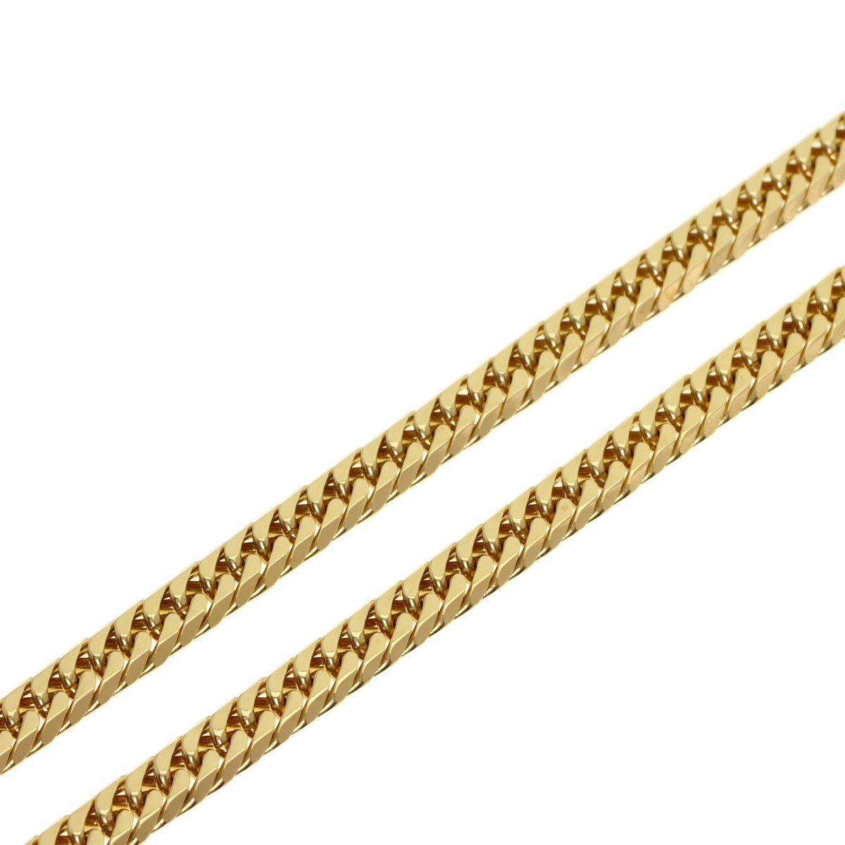 SELECT JEWELRY セレクトジュエリー 喜平 キヘイ 6面 ダブル ネックレス K18YG メンズ 中古