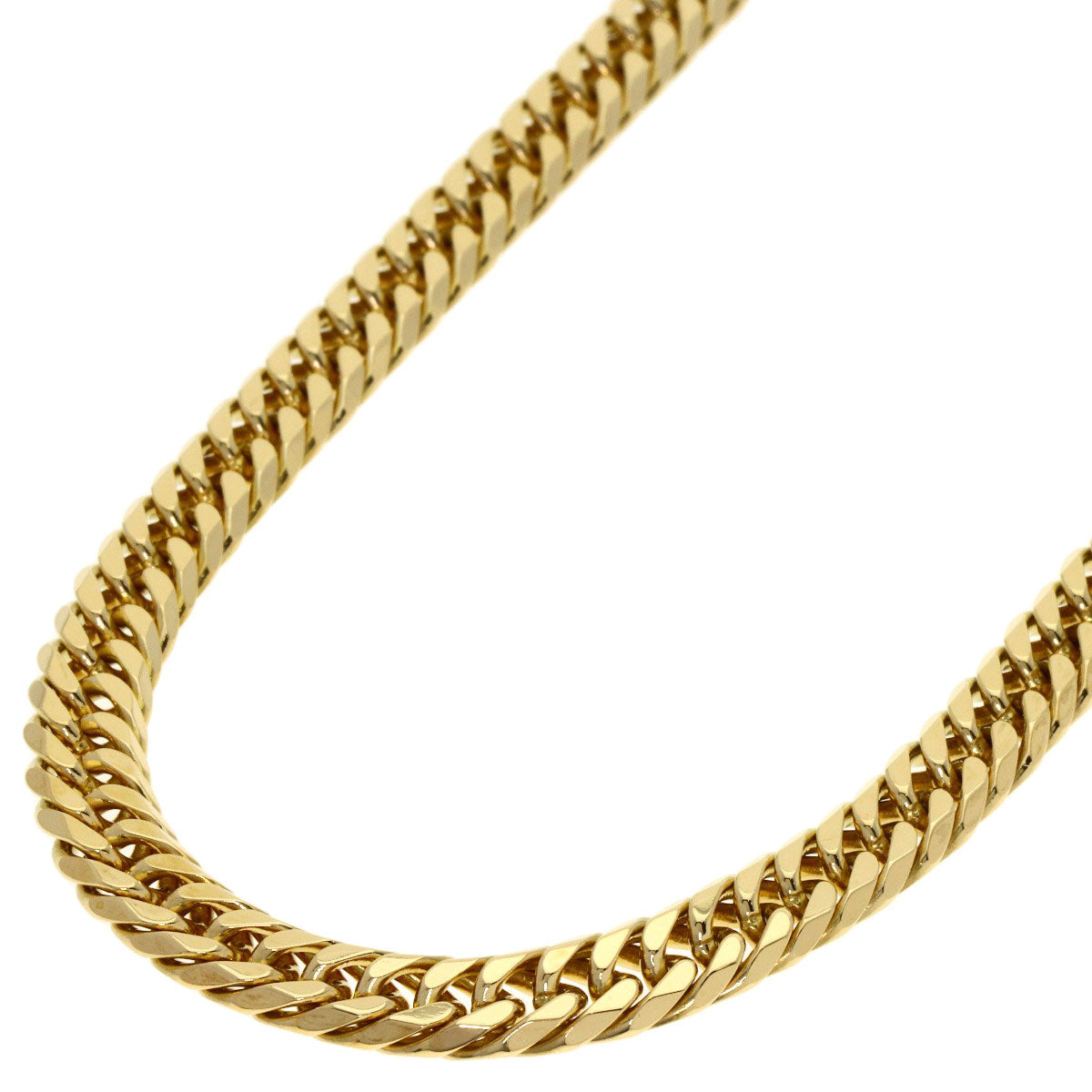 SELECT JEWELRY セレクトジュエリー 喜平 キヘイ 6面 ダブル ネックレス K18YG メンズ 中古