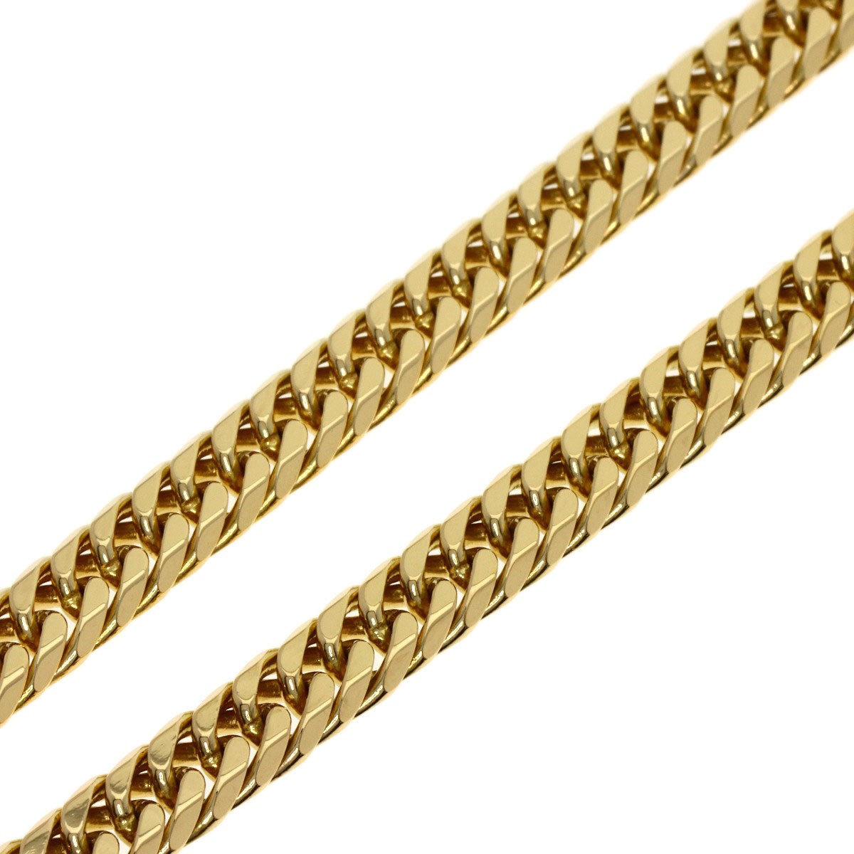 SELECT JEWELRY セレクトジュエリー 喜平 キヘイ 6面 ダブル ネックレス K18YG メンズ 中古