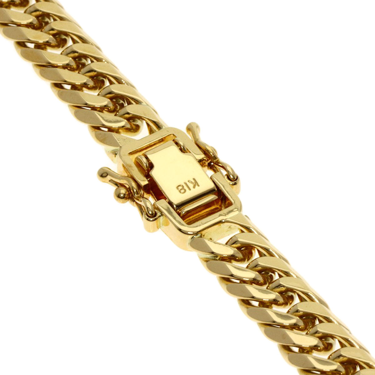 SELECT JEWELRY セレクトジュエリー 喜平 キヘイ 6面 ダブル ネックレス K18YG メンズ 中古
