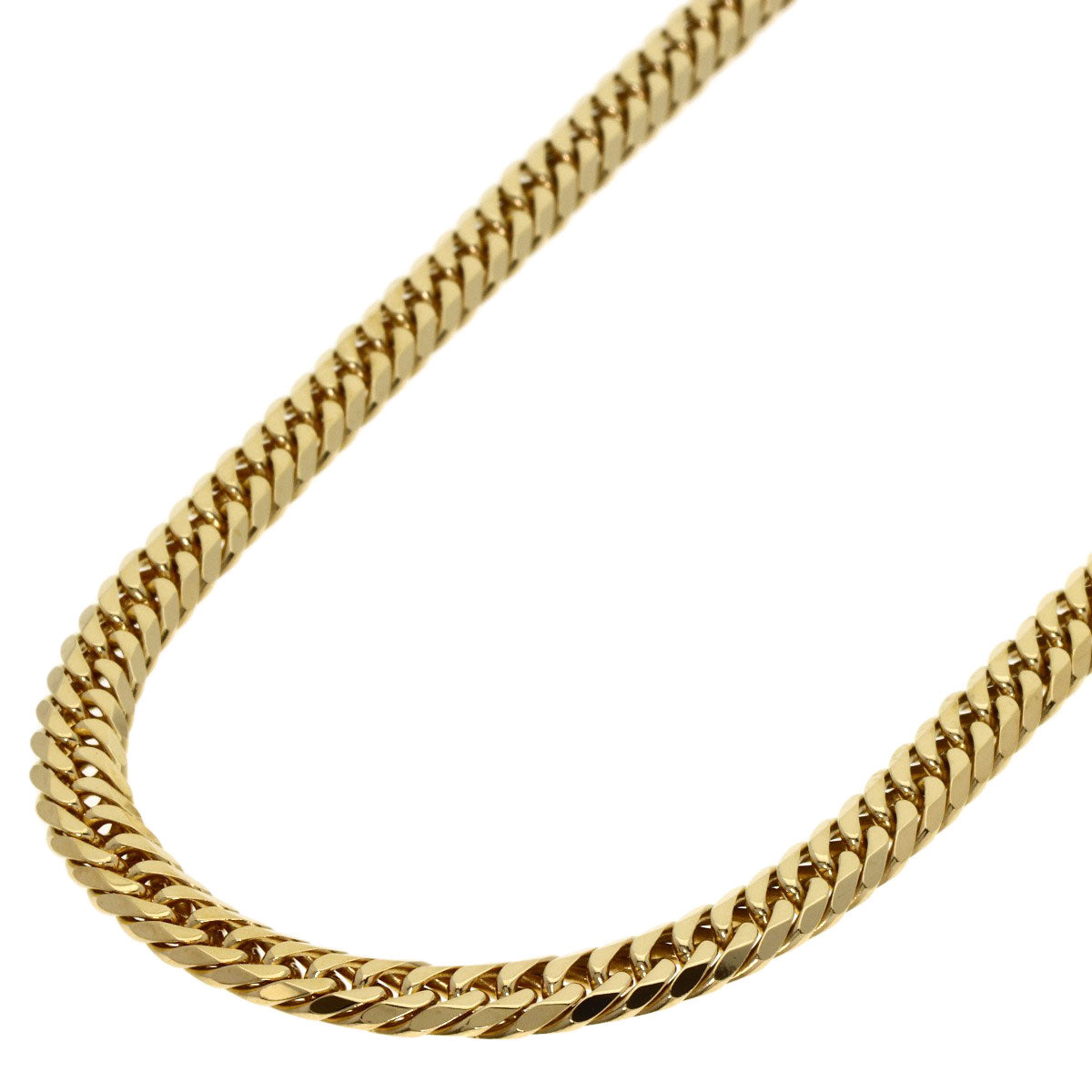 SELECT JEWELRY セレクトジュエリー 喜平 キヘイ 6面 ダブル ネックレス K18YG メンズ 中古