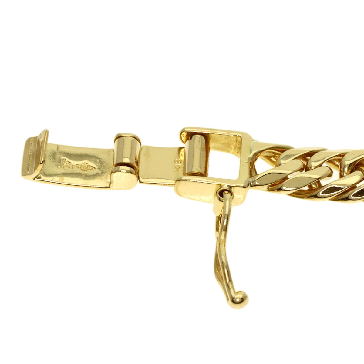 SELECT JEWELRY セレクトジュエリー 喜平 キヘイ 6面 ダブル ネックレス K18YG メンズ 中古