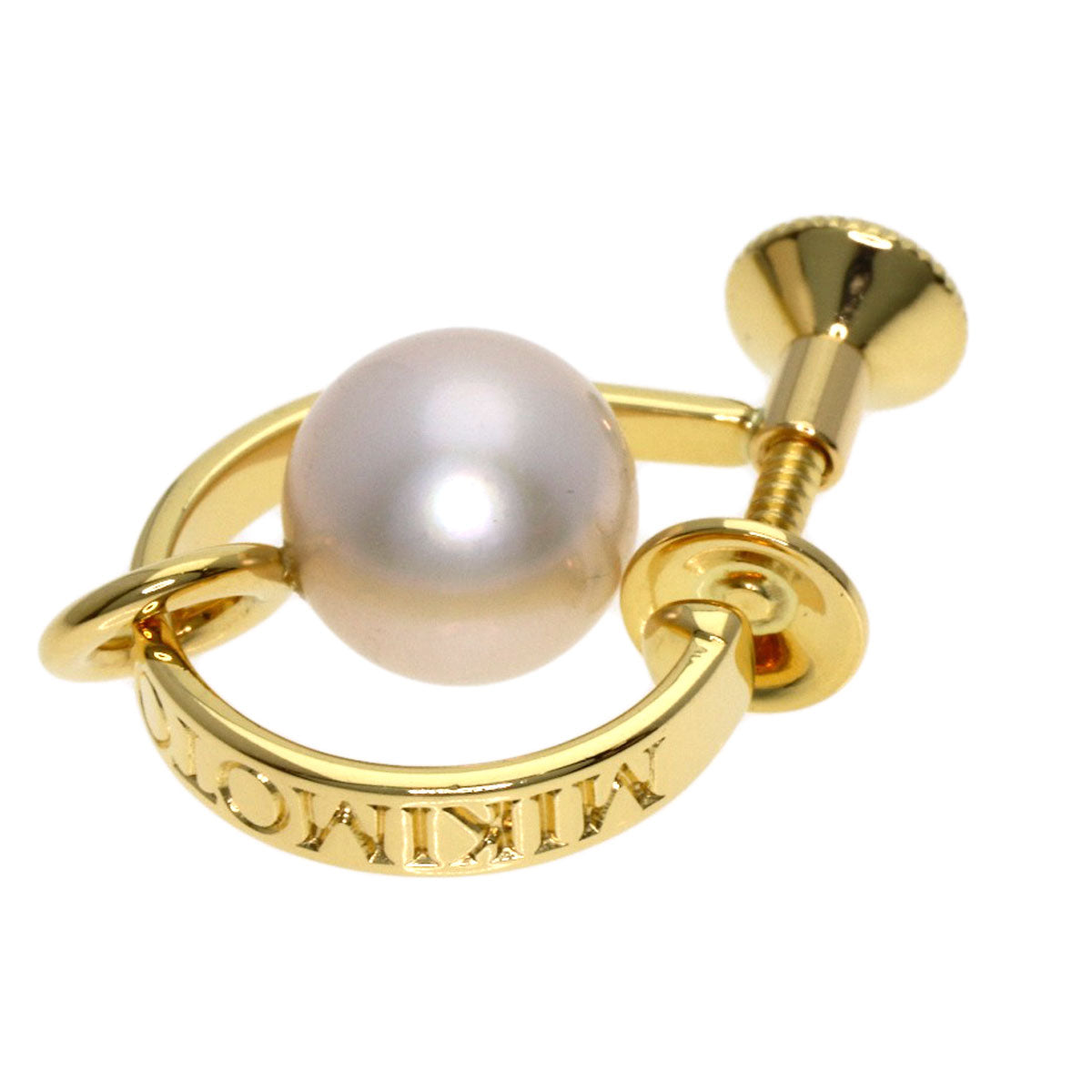 MIKIMOTO ミキモト パール 真珠 2WAY イヤリング K18YG レディース 中古