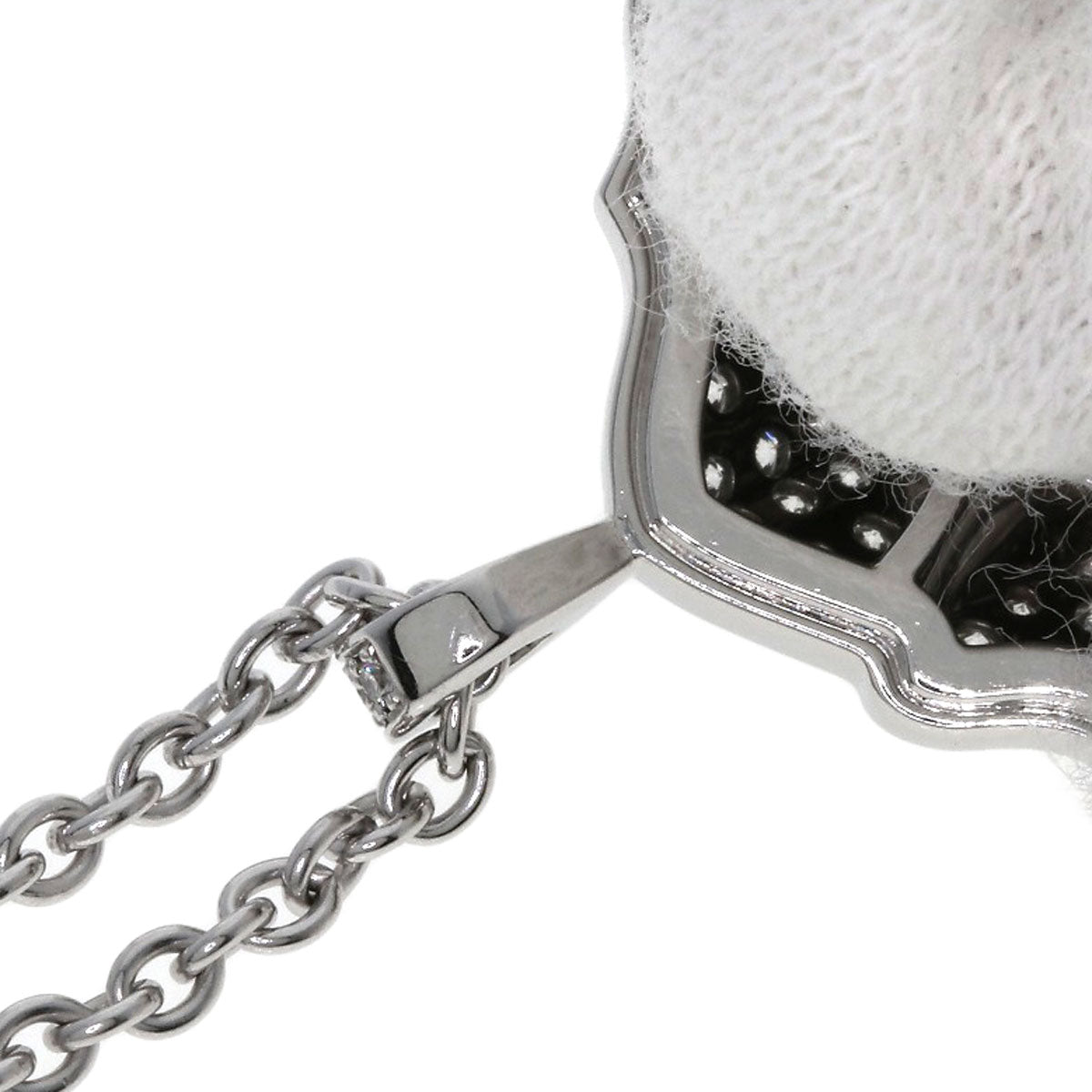 CHANEL シャネル スー ル シーニュ デュ リオン ダイヤモンド ネックレス K18WG レディース 中古