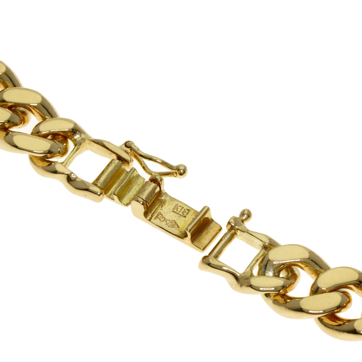 SELECT JEWELRY セレクトジュエリー 喜平 キヘイ 2面 ネックレス K18YG メンズ 中古