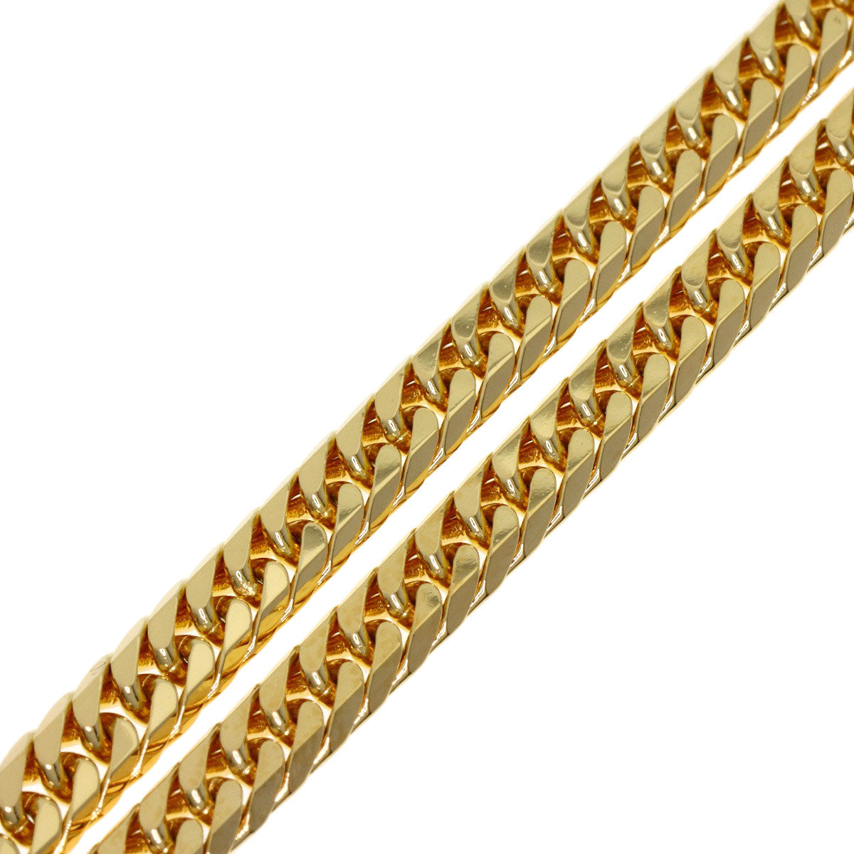 SELECT JEWELRY セレクトジュエリー 喜平 キヘイ 6面 ダブル ネックレス K18YG メンズ 中古