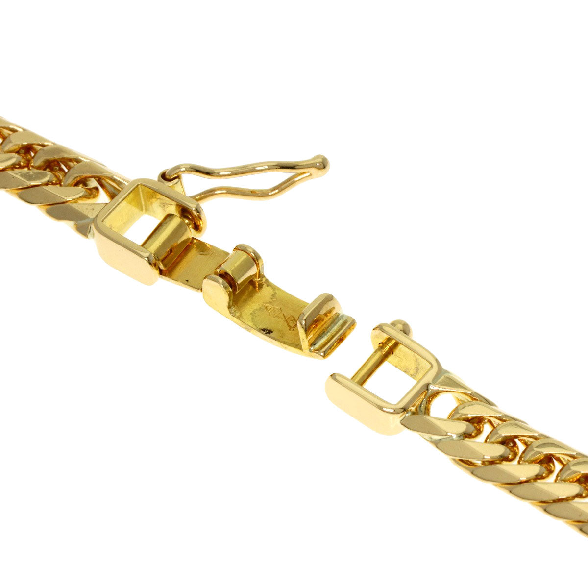 SELECT JEWELRY セレクトジュエリー 喜平 キヘイ 6面 ダブル ネックレス K18YG メンズ 中古