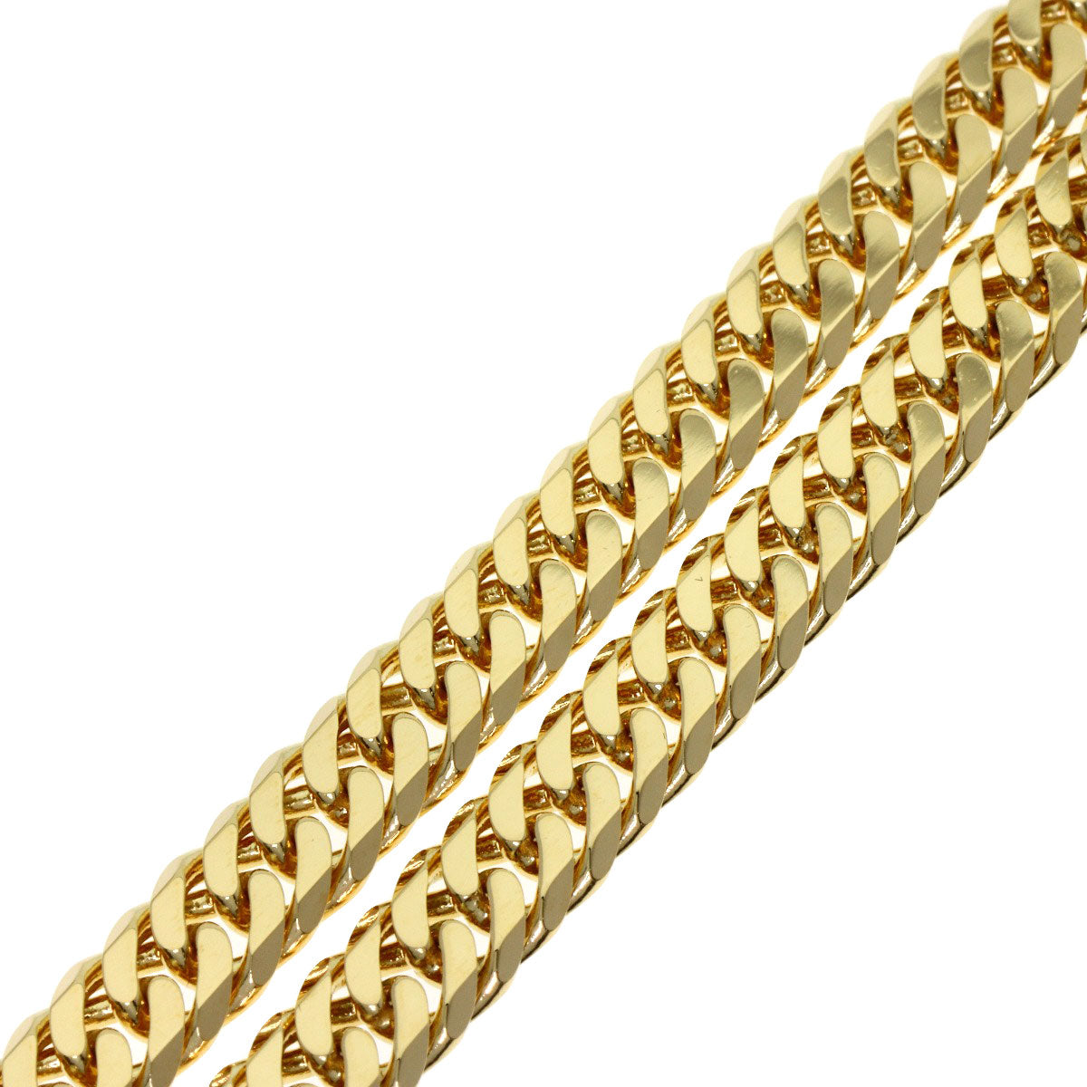 SELECT JEWELRY セレクトジュエリー 喜平 キヘイ 6面 ダブル ネックレス K18YG メンズ 中古
