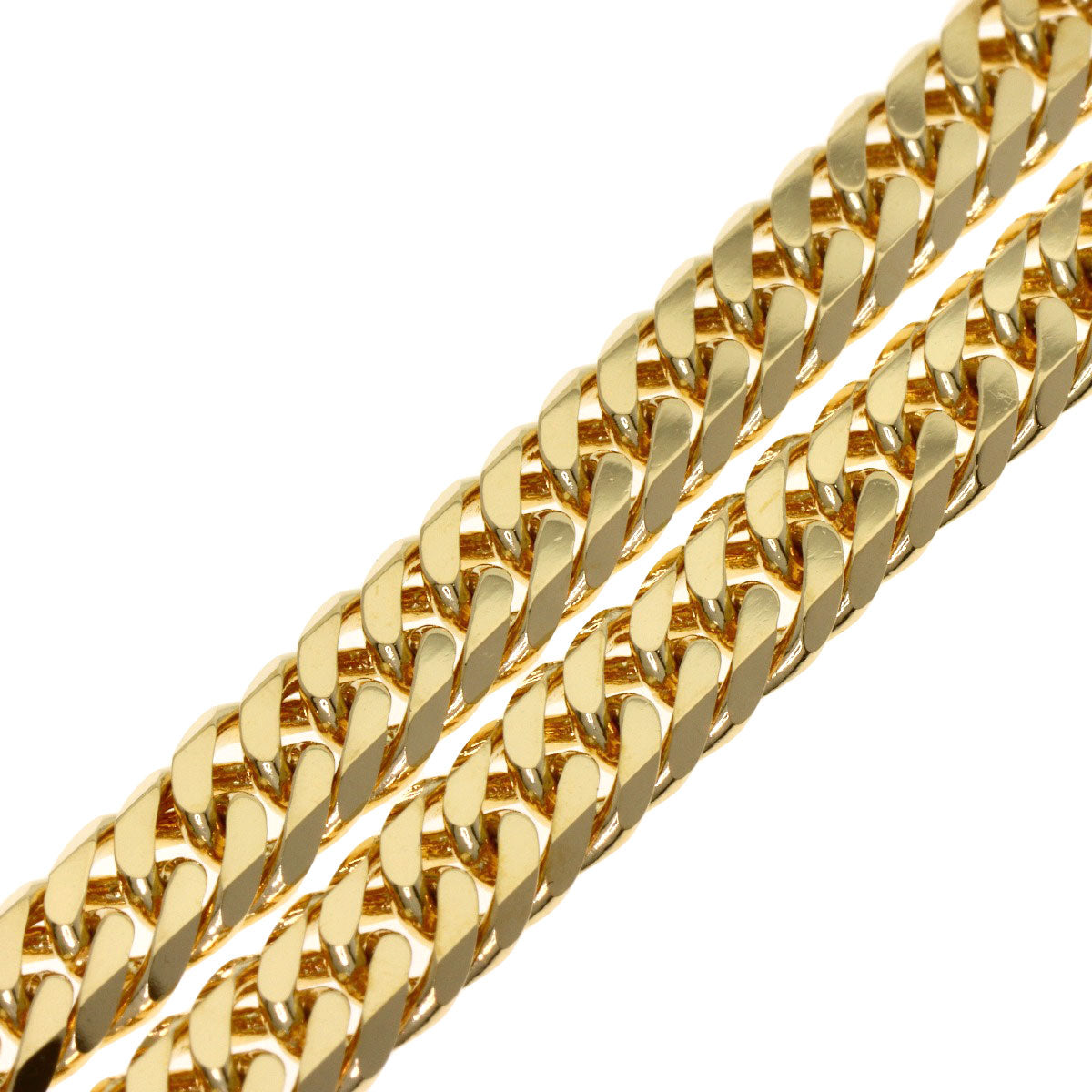 SELECT JEWELRY セレクトジュエリー 喜平 キヘイ 6面 ダブル ネックレス K18YG レディース 中古