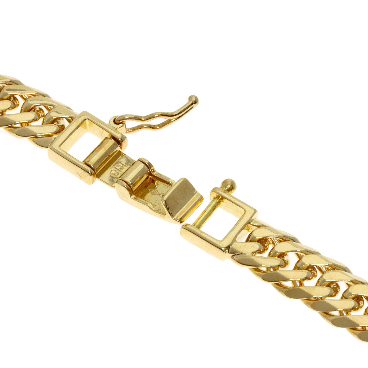 SELECT JEWELRY セレクトジュエリー 喜平 キヘイ 6面 ダブル ネックレス K18YG レディース 中古
