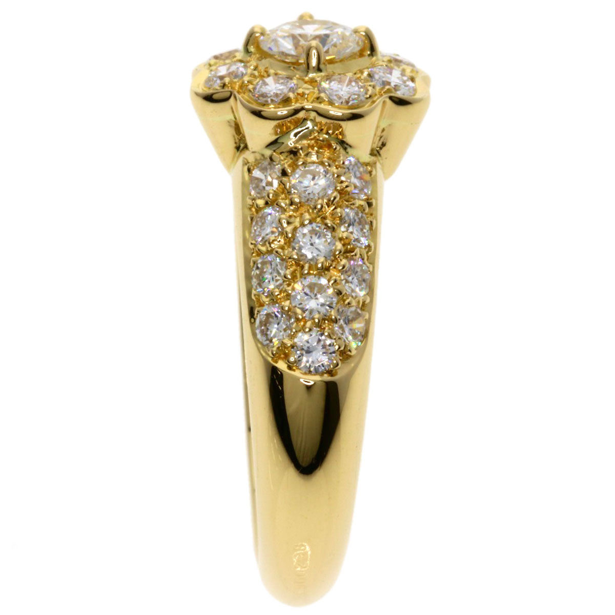 Boucheron ブシュロン ダイヤモンド #52 リング・指輪 K18YG レディース 中古