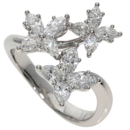 HARRY WINSTON ハリーウィンストン マーキッサ トリプルモチーフ ダイヤモンド リング・指輪 PT950 レディース 中古