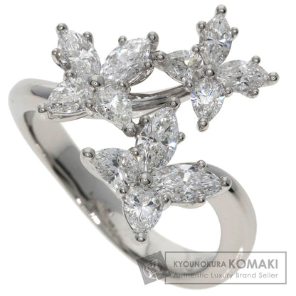 HARRY WINSTON ハリーウィンストン マーキッサ トリプルモチーフ ダイヤモンド リング・指輪 PT950 レディース 中古