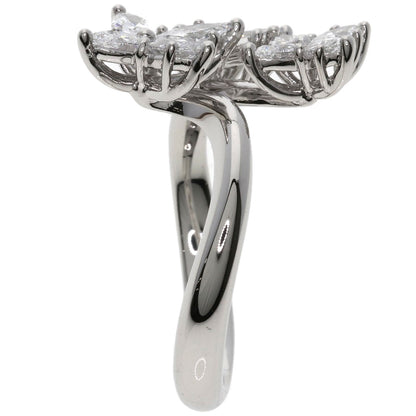 HARRY WINSTON ハリーウィンストン マーキッサ トリプルモチーフ ダイヤモンド リング・指輪 PT950 レディース 中古