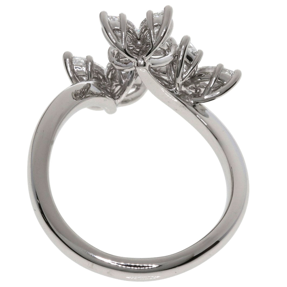 HARRY WINSTON ハリーウィンストン マーキッサ トリプルモチーフ ダイヤモンド リング・指輪 PT950 レディース 中古