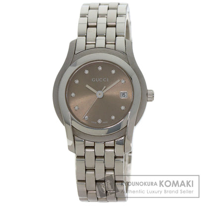GUCCI グッチ 5500L 11P ダイヤモンド 腕時計 SS レディース 中古