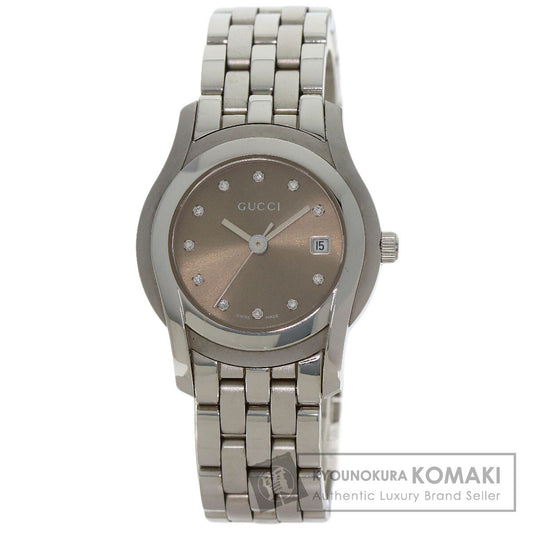 GUCCI グッチ 5500L 11P ダイヤモンド 腕時計 SS レディース 中古