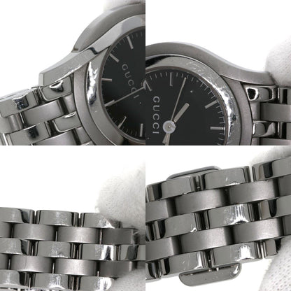 GUCCI グッチ 5500L ラウンドフェイス 腕時計 SS レディース 中古