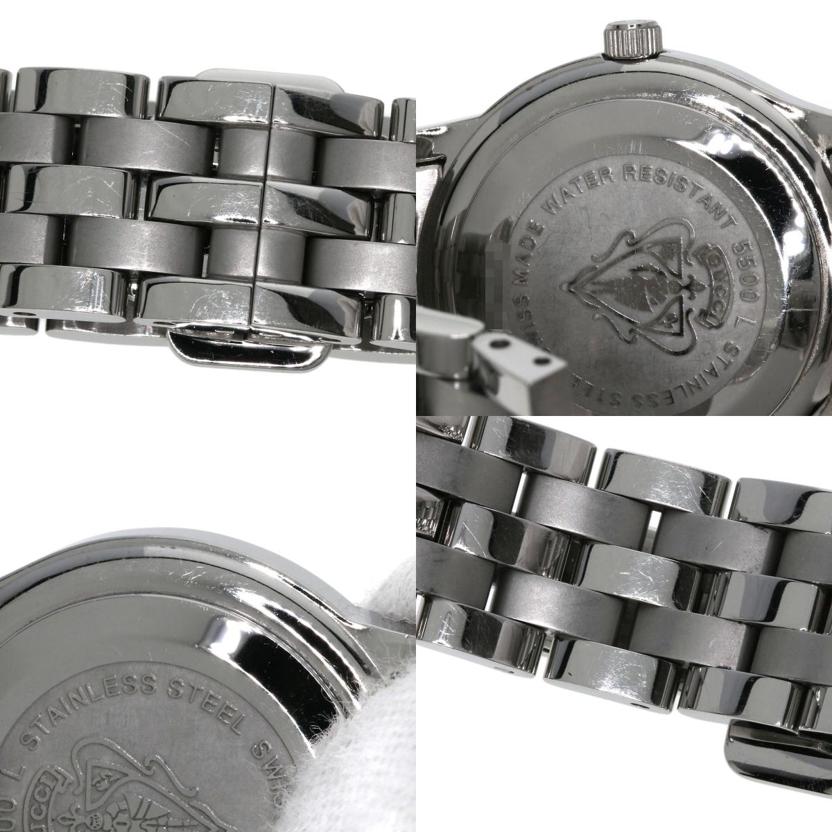 GUCCI グッチ 5500L ラウンドフェイス 腕時計 SS レディース 中古