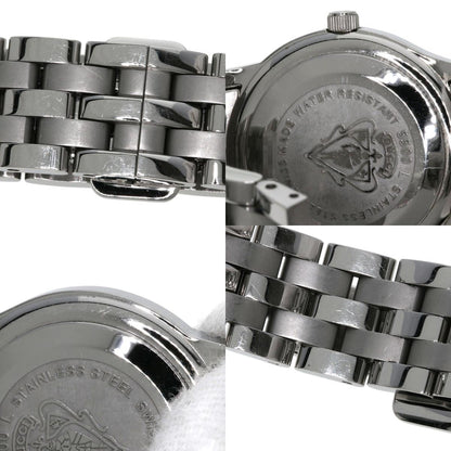 GUCCI グッチ 5500L ラウンドフェイス 腕時計 SS レディース 中古