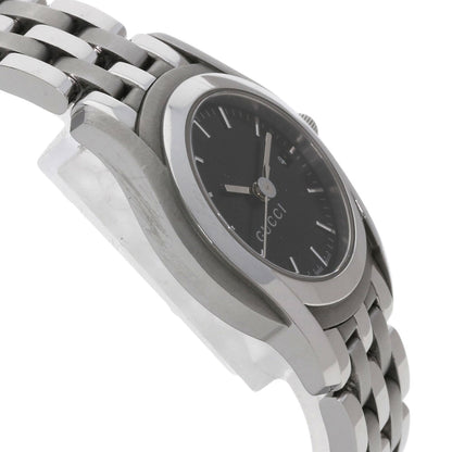 GUCCI グッチ 5500L ラウンドフェイス 腕時計 SS レディース 中古