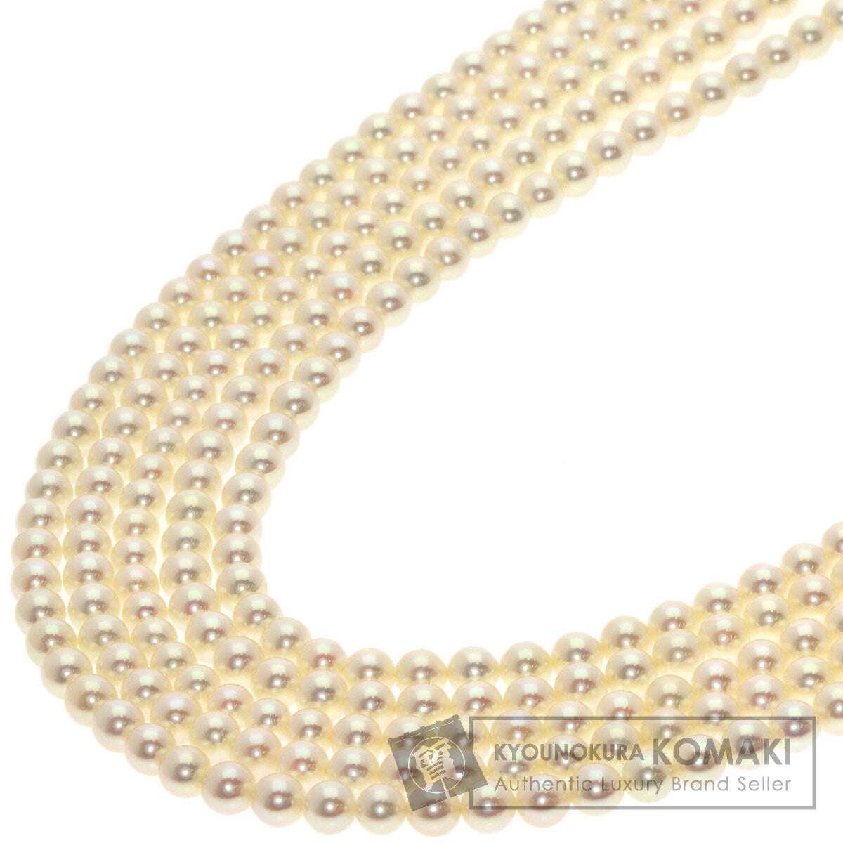 MIKIMOTO ミキモト ベビー パール 真珠 5連 ネックレス K18YG レディース 中古