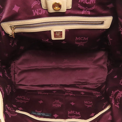 MCM エムシーエム ロゴ トートバッグ PVC レディース 中古