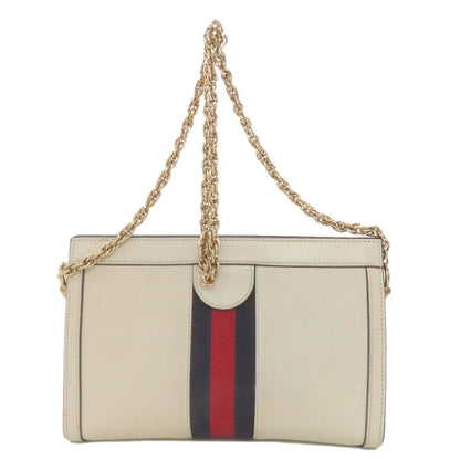 GUCCI グッチ 503877 オフィディア シェリーライン ショルダーバッグ レザー レディース 中古