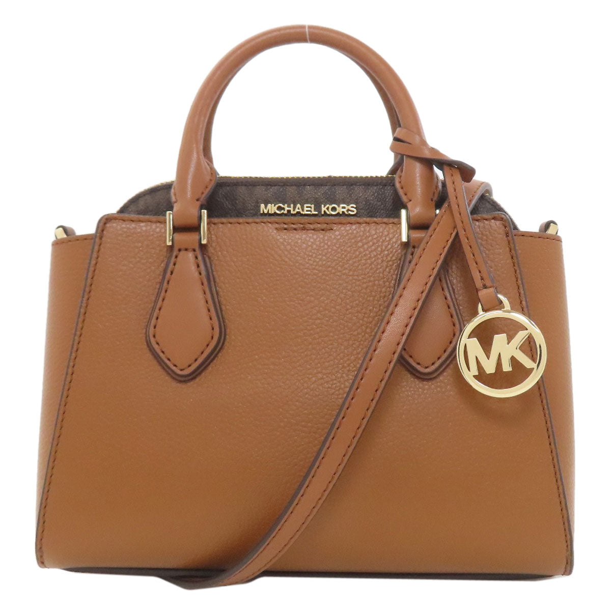 Michael Kors マイケルコース ダリア 2 IN 1 サッチェル スモール 2WAY ハンドバッグ PVC レディース 中古