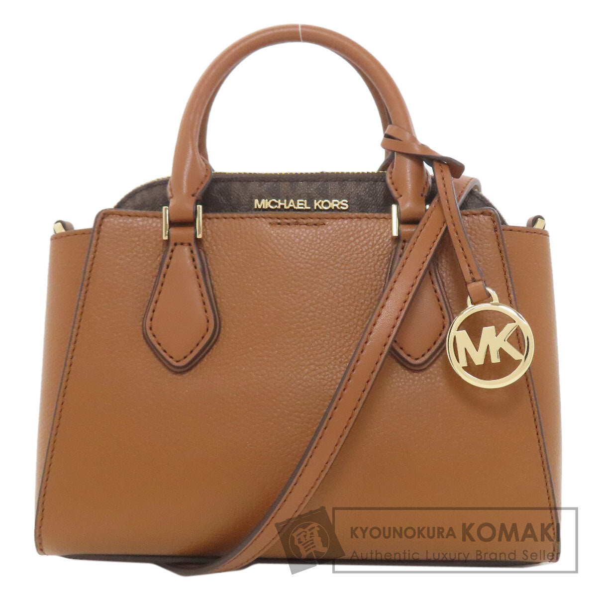 Michael Kors マイケルコース ダリア 2 IN 1 サッチェル スモール 2WAY ハンドバッグ PVC レディース 中古