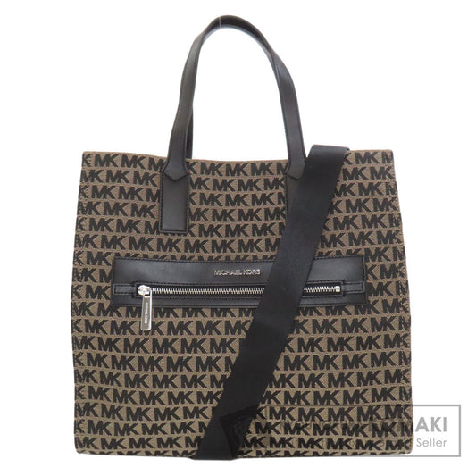 Michael Kors マイケルコース MKシグネチャー 2WAY トートバッグ キャンバス レディース 中古